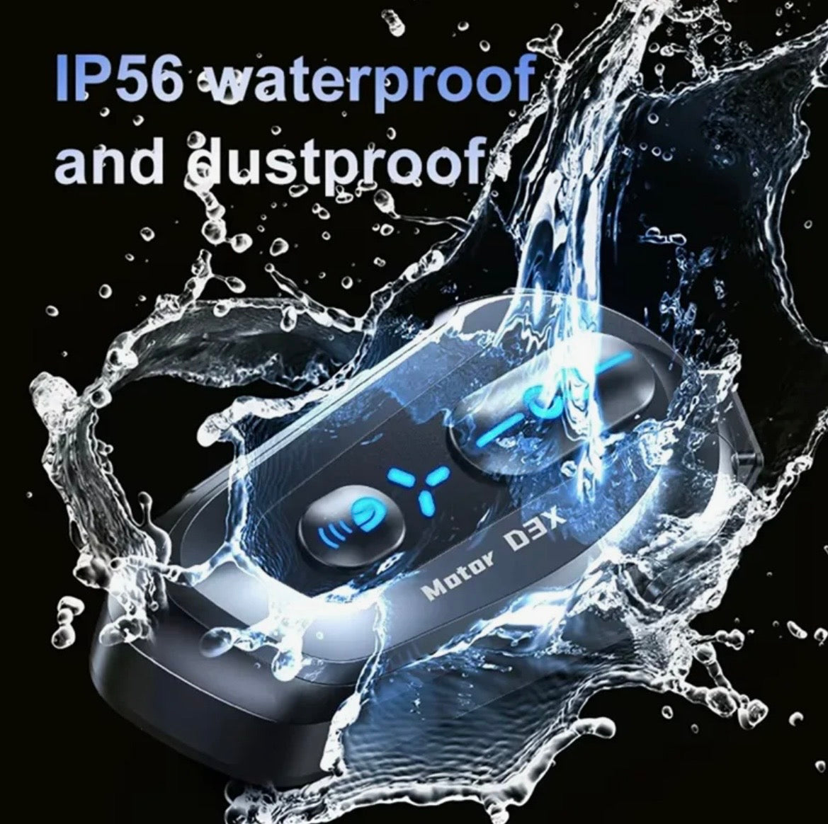Motorcycle Helmet Headset Motorcycle Intercom with Soft+Hard Mic Helmet Bluetooth Speaker